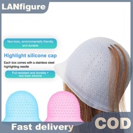 VastCourse Hair Coloring Highlighting Cap Reusable Silicone Highlight Cap Pull Through Caps For Hair