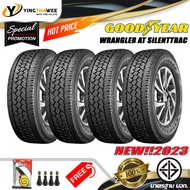 265/70R16 GOODYEAR รุ่น AT SILENTTRAC  4 เส้น (ผลิตปี 2023) แถมเกจหน้าปัทม์เหลือง 1 ตัว + จุ๊บลมยางแกนทองเหลือง 4 ตัว (ยางรถยนต์ ยางขอบ16)