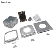 TREA NEMA 14 50R Electrical Outlet Set 50A Rating Metal Junctions Box Included