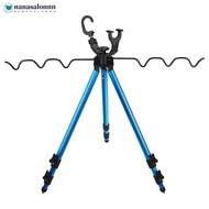NANASALONNN Aluminum Alloy Telescopic Fishing Rod Holder U-Shaped Bank Stick Bridge Rod Stand for Se