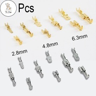 DC 60 Pcs Car Terminal Spade Female Male Connector 2.8/4.8/6.3mm Butt Splice Terminals for Wire 12/1