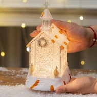 Install Christmas Decorations Lantern Church House Small Gift Ornament Night