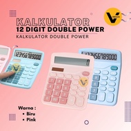 Dual Power Calculator 12 Digit Calculator Pastel Color Calculator