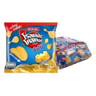 ROLLER COASTER Smooth Potato Chips Jumbo Cheese 15 g. x 12 (ROLLER Flat 15 g x 12)