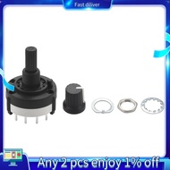 3P4T 3 Pole 4 Position Single  Band  Rotary Switch w Knob