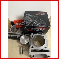 ㍿ ◶ ∆ JVT CYLINDER BLOCK MIO SPORTY/NOUVO/SOULTY CHROME BORE/STEEL BORE 54mm/59mm/61mm/63mm