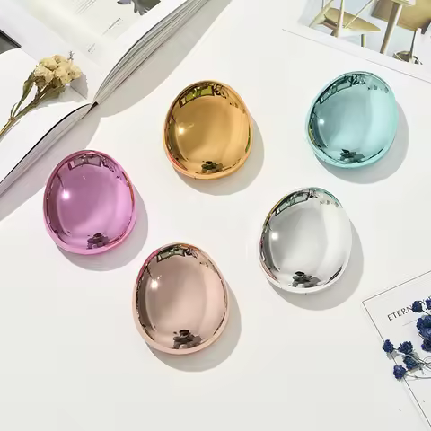 Exquisite glossy Cobblestone Contact Lens Case Ins girl and boy New Thin Contact Lenses Case Eye con