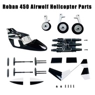 Roban 450L RC Helicopter Spare Parts landing skid LED motor tail blade motherboard ESC transmitter b