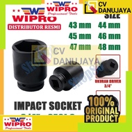 MATA Wipro Impact Socket Wrench Eye 3/4" 6PT 43 44 45 46 47 48 mm - 43 mm