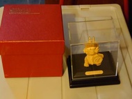 中銀人壽24k金龍擺設。24k gold plated dragon Bank of china