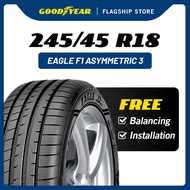 Goodyear 245/45R18 Eagle F1 Asymmetric 3 MOE *ROF Tyre (Worry Free Assurance) - BMW 5 series F10 (Front)