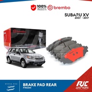 BREMBO BRAKE PAD SUBARU XV REAR 2007-2017 P78020N XV 1set