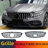 Front Grille Bumper Grill Grid Tuning Accessories For Mercedes Benz C class W205 C205 2014-18 C180 C