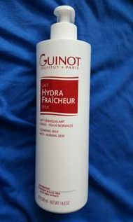 全新 連泵新裝 Guinot Refreshing Cleansing Milk 中性潔面乳 500ml 潔膚缷妝 滋潤洗面奶 爽膚水