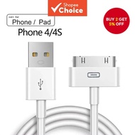 USB Data & Charger Cable 1m Compatible with iPhone 4 4s iPod Nano iPad 2 3  Kabel Data & Pengecas US