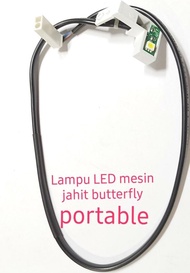 Top Lampu Led Mesin Jahit Portable Butterfly