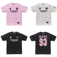 Japanese fashion brand BAPE X MIAMI co-branded fashion sports camouflage cotton short-sleeved T-shir