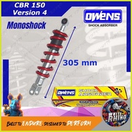 – ▖ ❣ OWENS CBR150 \ CB150R RED SHOCK ABSORBER - MONO SHOCK CBR 150 CB 150R MONOSHOCK 355MM | 1 PIE
