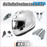 JYDTK สำหรับ ARAI สลักเลนส์ RX-7X RX7X ตัวป้องกันสวิตช์เล็กอุปกรณ์เสริมหมวกกันน็อก LFYMG