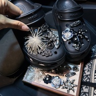 Star Hole Shoes with Silver Beads - Perfect for Crocs Ballet Shoes