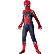 Iron Spider-Man tights ชุดเด็ก หมวกเปิดศีรษะ ของเล่นเด็ก cos เสื้อผ้า spot