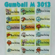 Gumball waterproof name Label.