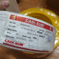 [Chính Hãng] Dây Điện Súp CADISUN 2x0.3 Cuộn 100m