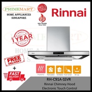 Rinnai RH-C91A-SSVR Chimney Hood Electronic Touch Control + 1 Year Local Warranty