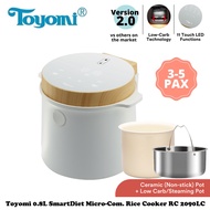 Toyomi 0.8L SmartDiet Micro-Com. Rice Cooker RC 2090LC