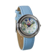 Disney Mickey Mouse Kids Analog Quartz Watch with Leather Strap MSFR365