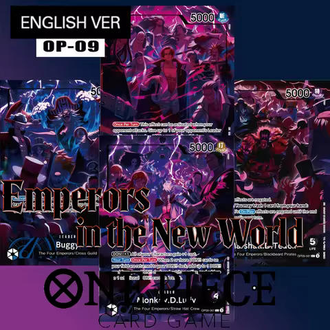 Diy One Piece CARD Emperors in the New World English Version 2nd Anniversary Set OP09-061 LUFFY OP09