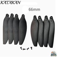 KATAKAN Folding Propeller Blades, 58mm/66mm Universal Remote Control Drone Parts, Black Plastic Quad