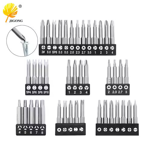 4/5/7/13PCs Special-shaped Screwdriver Bits Slotted Phillips Triangle Magnetic Batch Head Inner Cros
