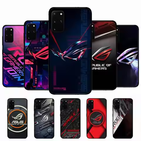 Gaming A-ASUS ROG Republic Phone Case For Samsung S 24 Fe 25 Ultra Plus 20 Lite 21 30 22 23 24 22 Ul