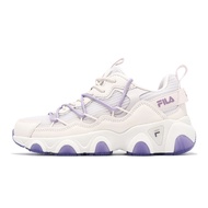 Fila Casual Shoes Geometry Women's Beige Purple Retro Time Jogging Old [ACS] 5J322Y199