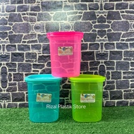 (6 PCS) CANDID JARS 1,800 /ML COLORED PLASTIC JARS FOOD STORAGE JARS MULTIPURPOSE JARS CAKE JARS