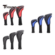 [TyoungMY] Golf Club Head Cover 1, 3 4 5 7 X Fairway Woods Headcovers, Hybrid Head Cover Set with In