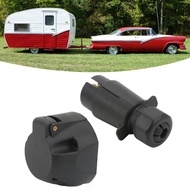 7 Pin Wire Connector  Screw Contact Trailer Plug Socket for Vehicle Wiring