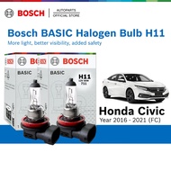 Bosch H11 Halogen Headlight Bulb (55W) set of 2 for Honda Civic FC