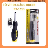Rdeer RT-1613 CR-V steel multi-function screwdriver set, phone repair screwdriver set, 34 in 1 screw