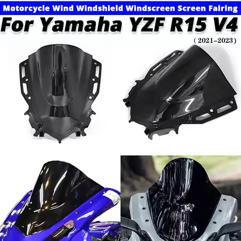 For Yamaha YZF R15 V4 YZF-R15 2021-2023 Motorcycle Wind Windshield Windscreen Screen Fairing Slip on