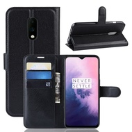 Kickstand Leather Phone Case For OnePlus 7 Pro 6 6T One Plus 5 5T Flip Case