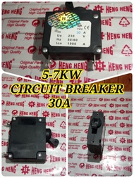 5-7KW MCB Circuit Braker 30A Genset Bensin 5000 6000 7000 watt