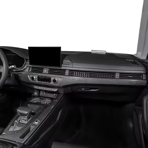 Audi A4 B9 Interior For LHD Audi A4L B9 Sedan A4 Allroad Avant S4 A5 S5 2017-2024 Carbon Fiber Overl