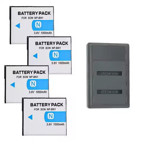 NP-BN1 1000mAh 3.6V Battery for Sony DSC-W DSC-WX DSC-TX DSC-QX DSC-T Series W380 W350 W390 TX7 TX9C
