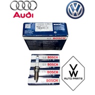( 100% BOSCH ) SPARK PLUG FOR VOLKSWAGEN GOLF GTI MK7 PASSAT B8 AUDI A4 A5 Q5 B8.5 DOUBLE PLATINUM (