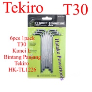 6pcs 1pack TEKIRO L-WRENCH SET T-SHIRT 30 LENGTH 6 PCS Tekiro HK-TL1226