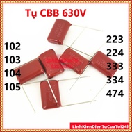 Capacitor CBB 630V 102J 103J 223J 333J 104J 224J 334J 474J 105J 1uF Quality product - Non-polar red 