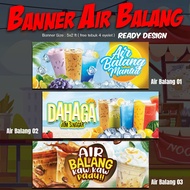 BANNER F&amp;B AIR BALANG (READY DESIGN) BAZAAR RAMADHAN
