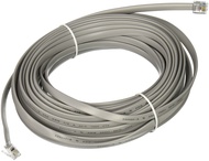 C2G Straight Wired Modular Cable, Telephone Cable for RJ12 6P6C, 50 Foot Straight-Through Pinned Cab